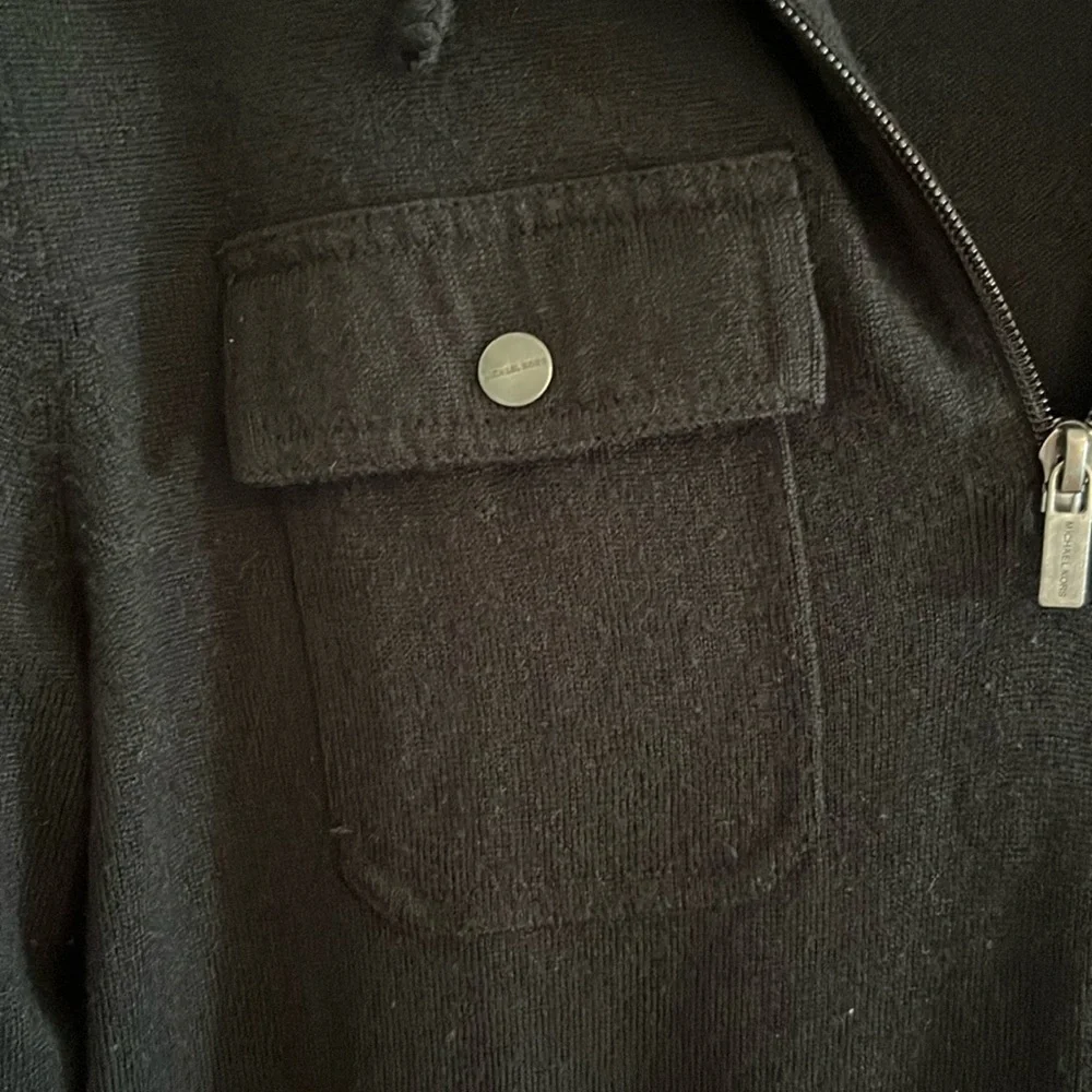 Michael Kors Black hoodie ‎ 1/4 Zip Sweater